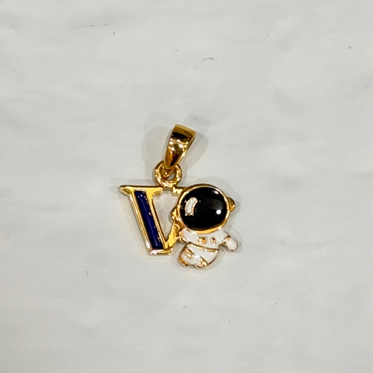 Astronaut Initial Pendant