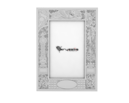Silver Plated Birth Record Frame