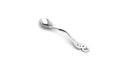 Silver Dinner Set for Baby and Child - ABC Letters Feeding Set