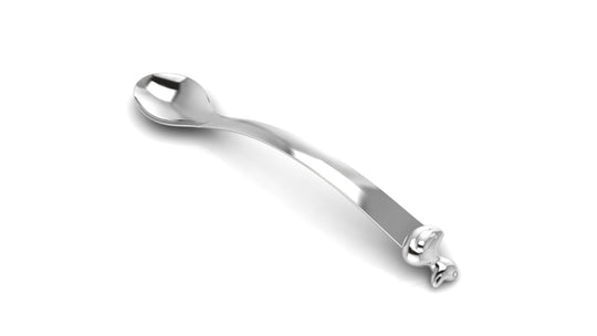 Silver Dinner Set for Baby and Child - Ducks Feeding Set