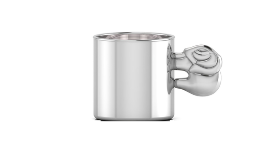 Silver Dinner Set for Baby and Child - Elephant Feeding Set