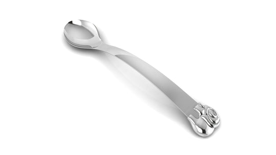 Silver Dinner Set for Baby and Child - Elephant Feeding Set