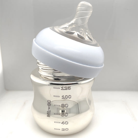 Silver Baby Feeding Bottle 999