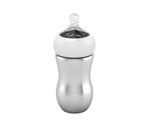 Silver Baby Feeding Bottle 999