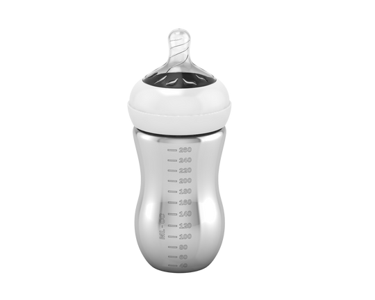 Silver Baby Feeding Bottle 999