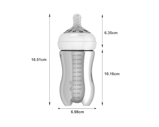 Silver Baby Feeding Bottle 999