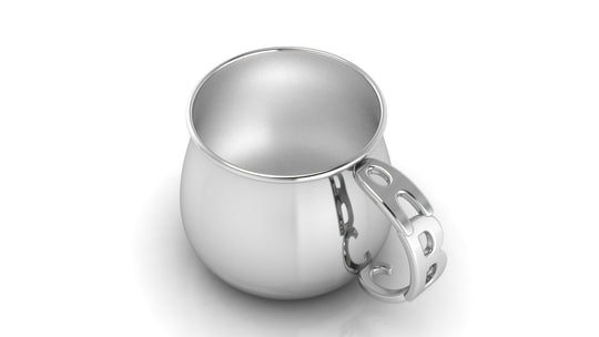 Silver Baby Cup with an ABC handle