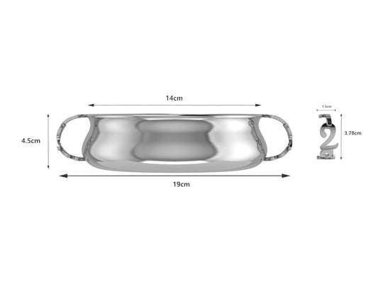 Silver Bowl for Baby and Child - 123 Feeding Porringer