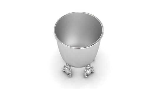 Silver Teddy Baby Cup