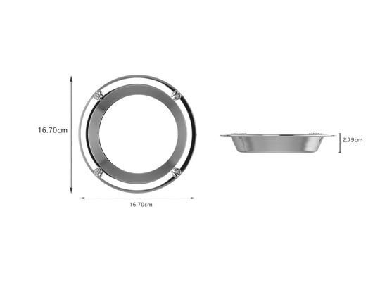 Sterling Silver Plate for Baby and Child - Little Elephants