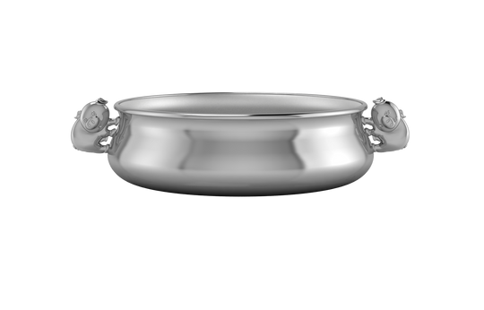 Silver Plated Gift Set for Baby - Hamper with Piggy Bowl, Cup and Spoon