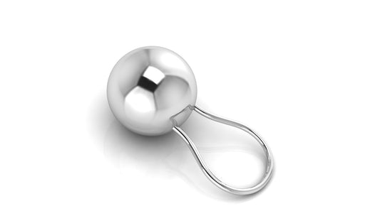 Silver Gift Set for Baby - Hamper with Ball Rattle and 123 Spoons set