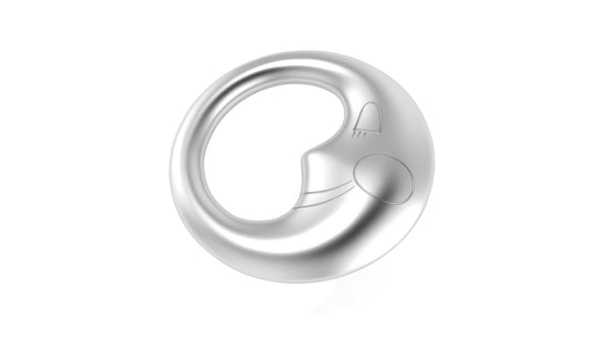 Silver Moon Baby Rattle