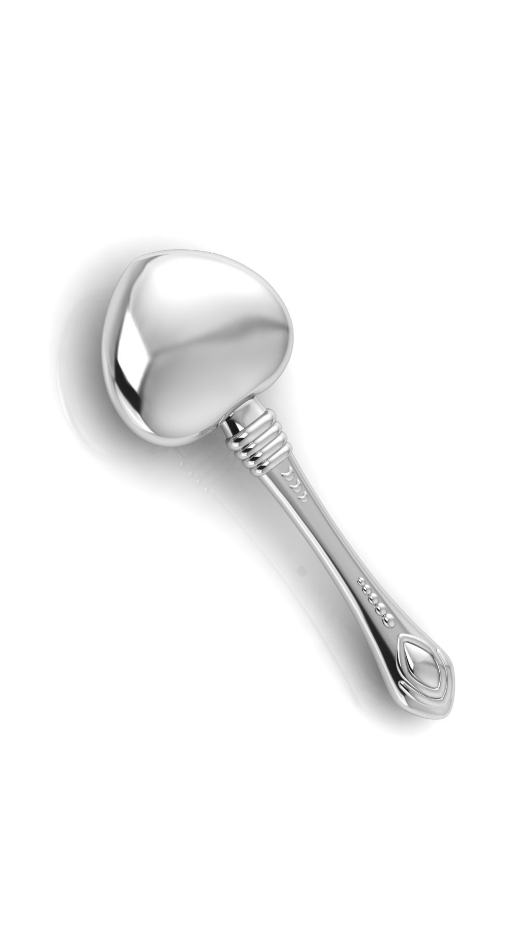 Silver Heart Baby Rattle – Rajasi Jindal