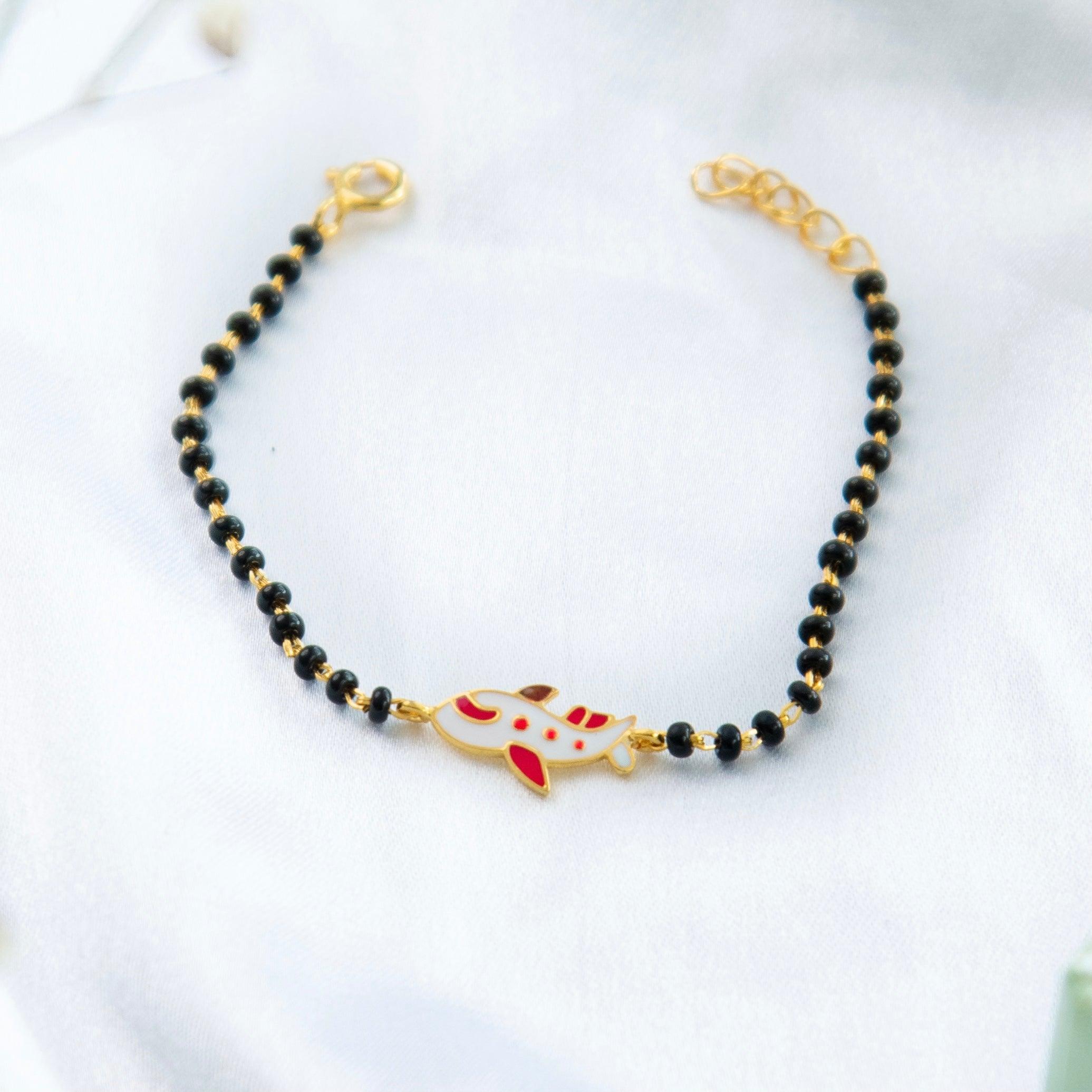 Aeroplane Nazariya for babies — BIS Hallmarked evil eye nazariya, by Rajasi Jindal