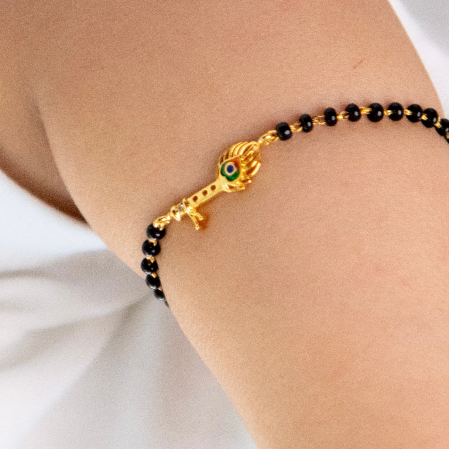 Krishanji Bansuri Nazariya for babies — BIS Hallmarked evil eye nazariya, by Rajasi Jindal