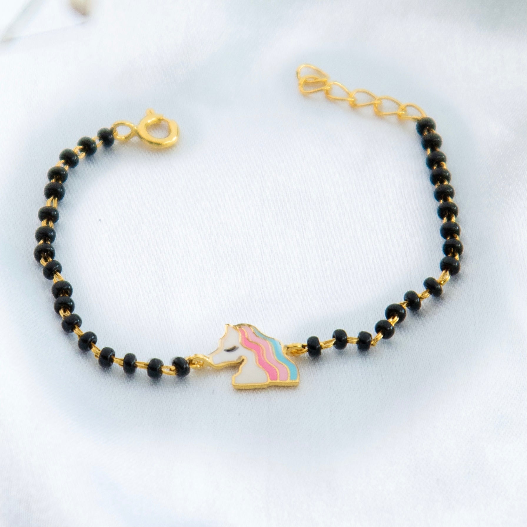 Unicorn Nazariya for babies — BIS Hallmarked evil eye nazariya, by Rajasi Jindal