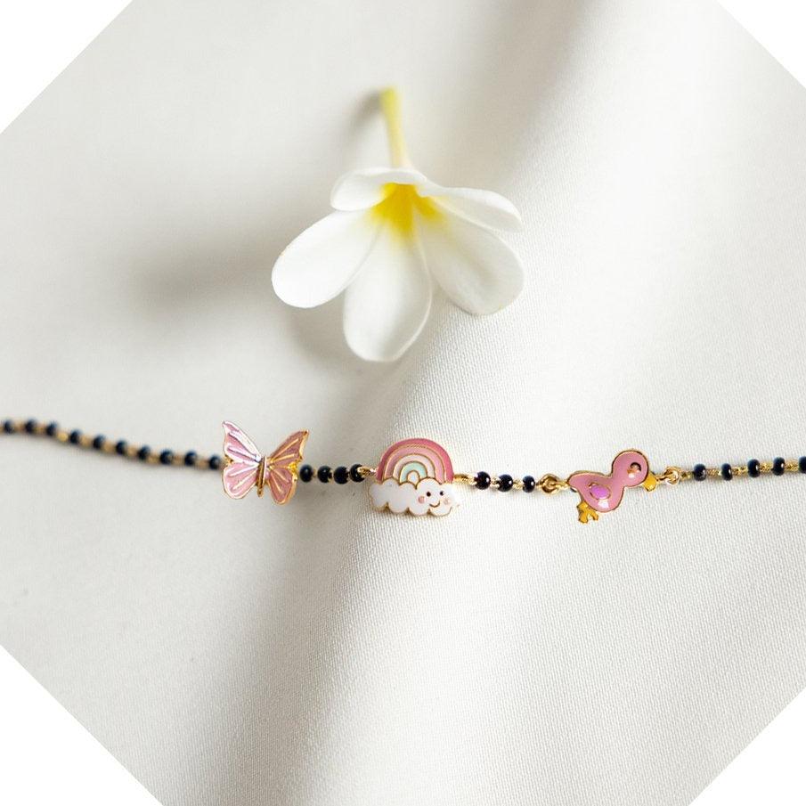 Paint Me Pink Nazariya for babies — BIS Hallmarked evil eye nazariya, by Rajasi Jindal