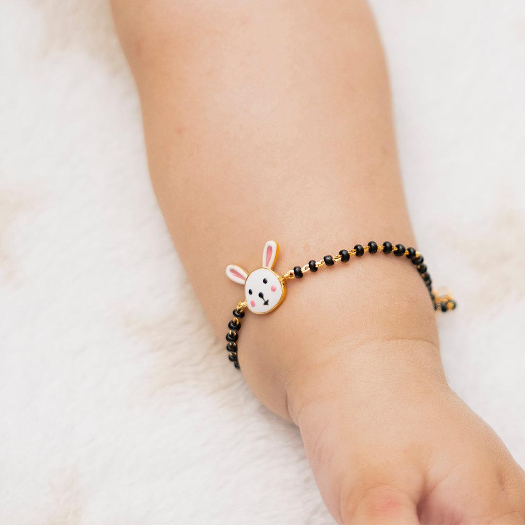 Being Bunny Pink Silver Nazariya for babies — BIS Hallmarked 925 silver nazariya, by Rajasi Jindal