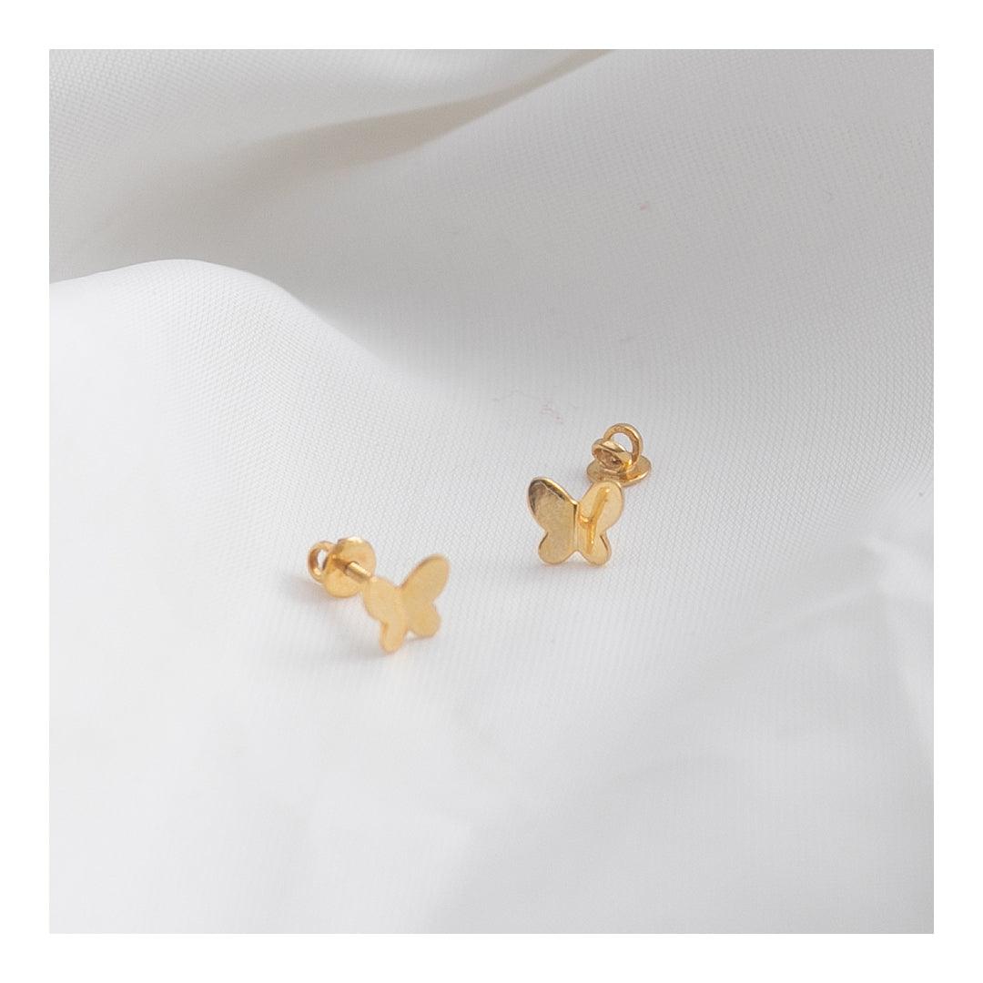 Butterfly Earrings for babies and kids — BIS Hallmarked, by Rajasi Jindal