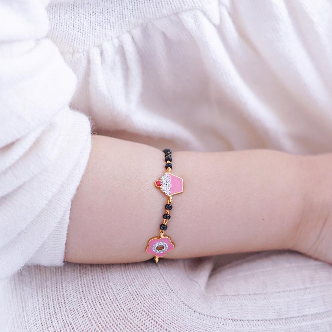String of Love Nazariya for babies — BIS Hallmarked evil eye nazariya, by Rajasi Jindal
