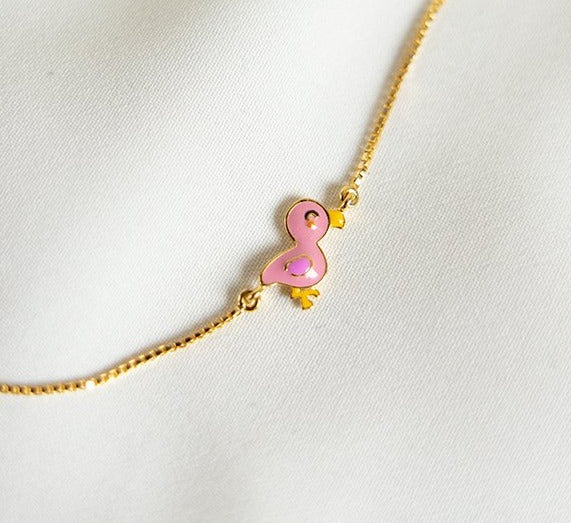 Flamingo Silver Bracelet for babies and kids — BIS Hallmarked 925 silver, by Rajasi Jindal