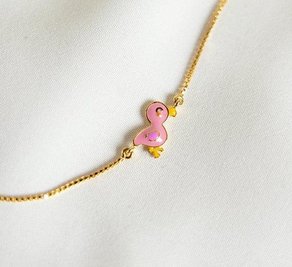 Flamingo Silver Bracelet for babies and kids — BIS Hallmarked 925 silver, by Rajasi Jindal
