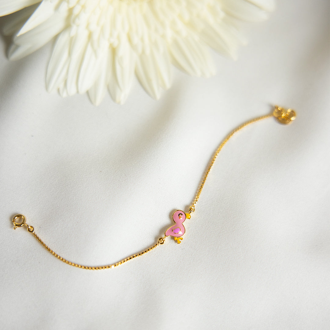 Flamingo Bracelet for babies and kids — BIS Hallmarked, by Rajasi Jindal