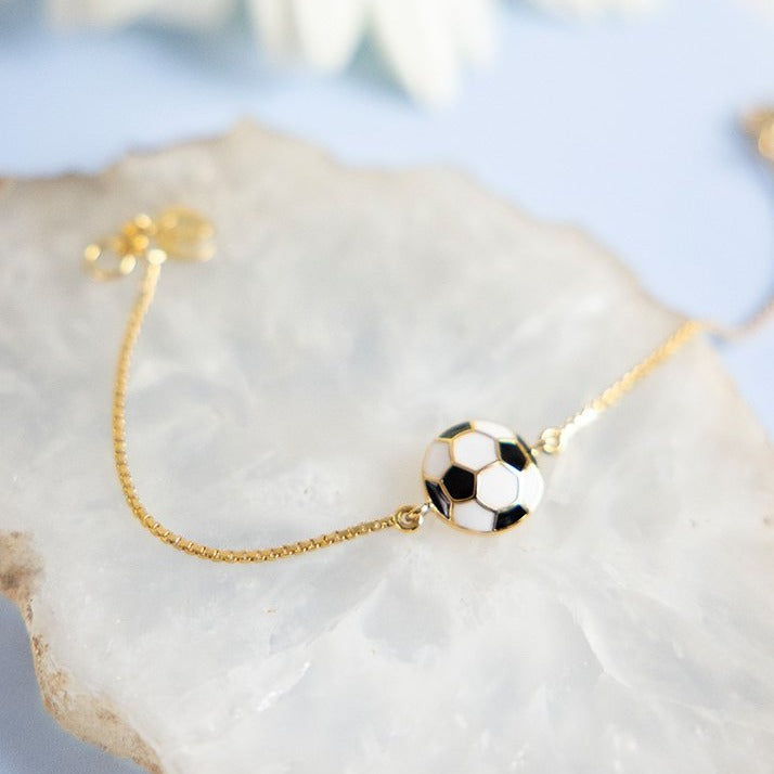 Football Silver Bracelet