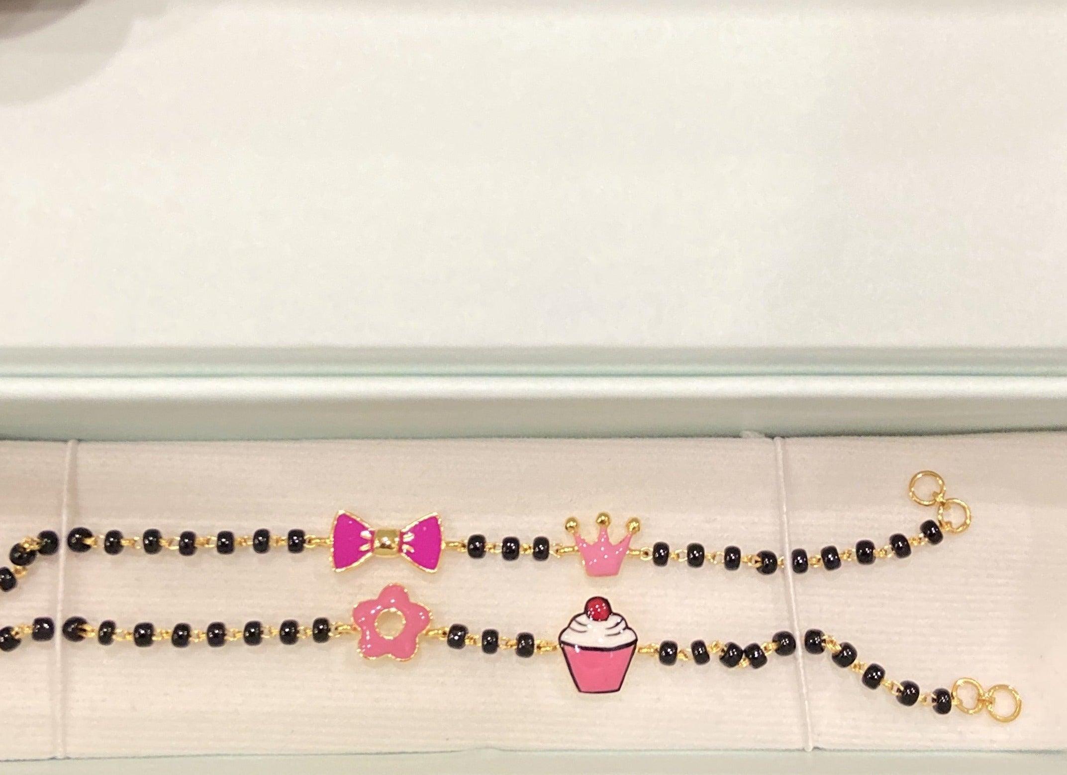 Girl Love Nazariya pair for babies — BIS Hallmarked evil eye nazariya, by Rajasi Jindal