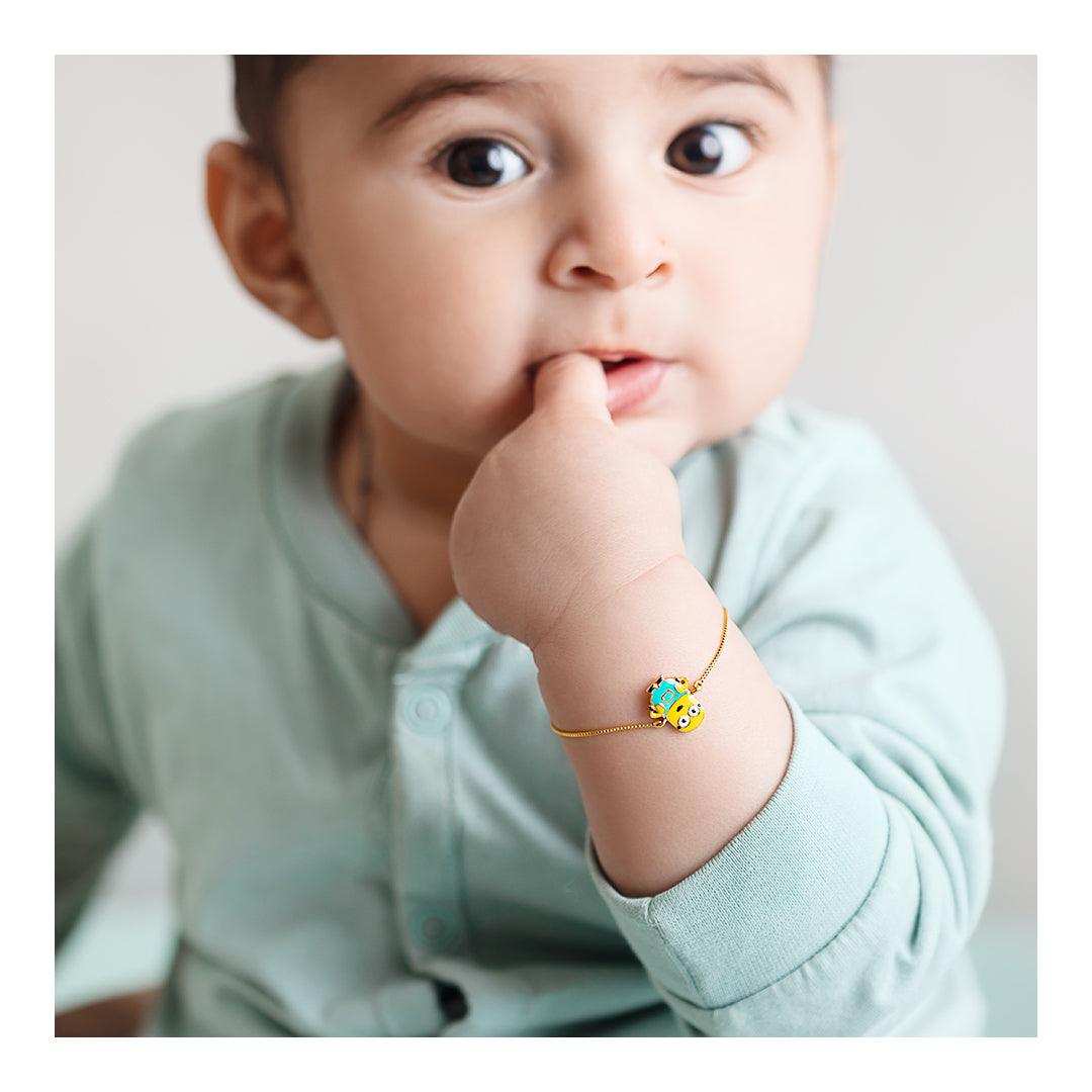 Minion Bracelet for babies and kids — BIS Hallmarked, by Rajasi Jindal