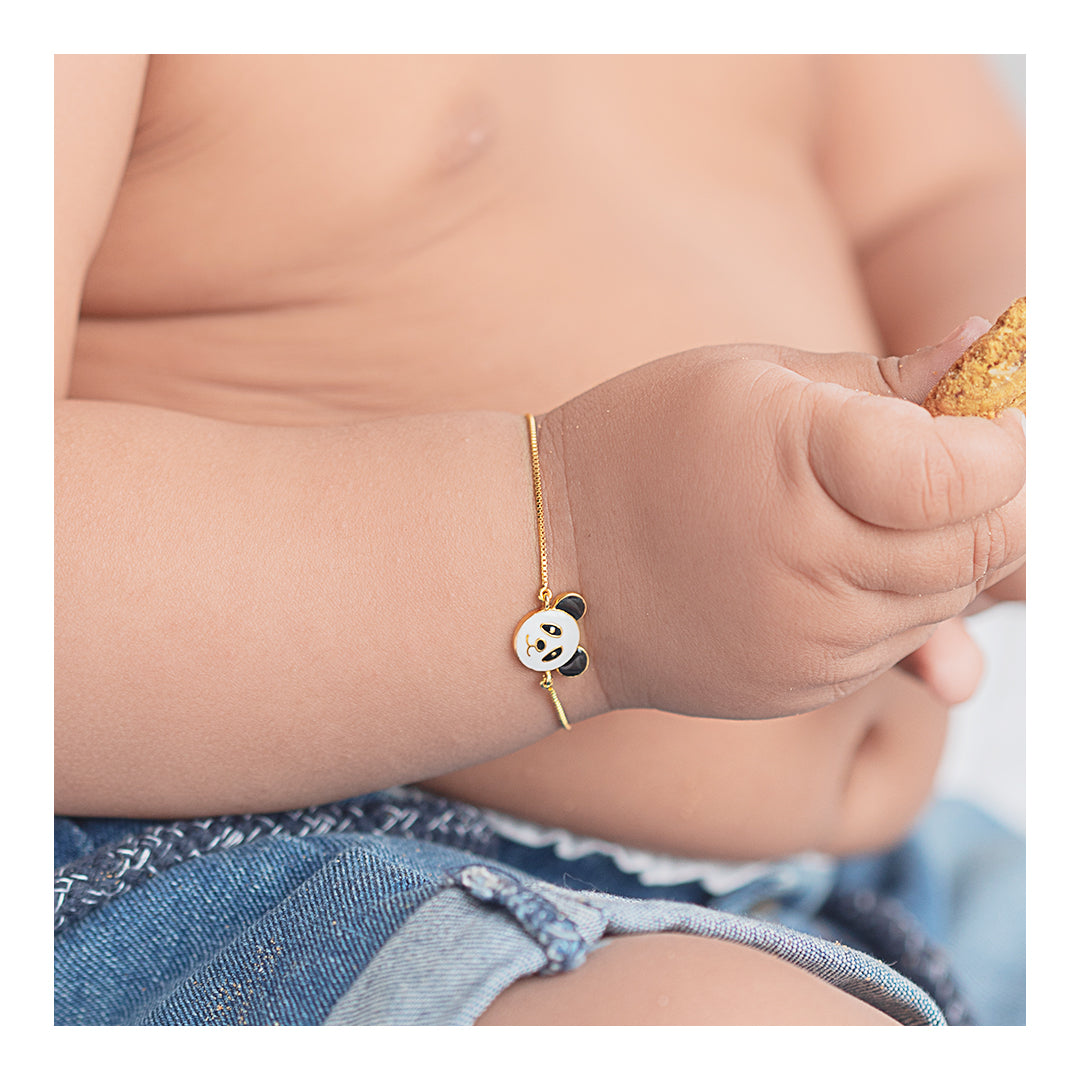 Silver Po the Panda Bracelet for babies and kids — BIS Hallmarked 925 silver, by Rajasi Jindal