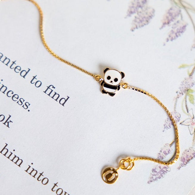 Hey Panda Silver Bracelet