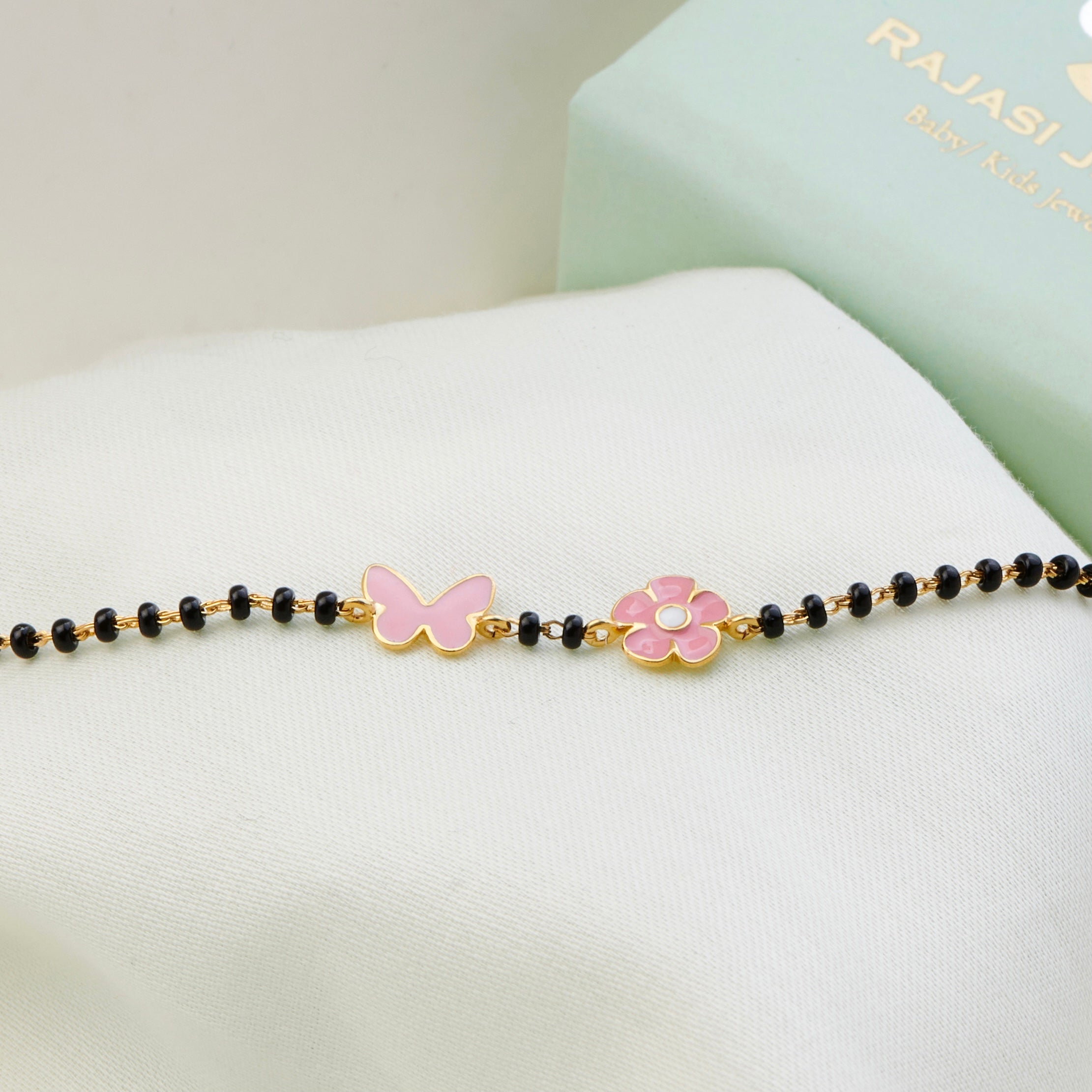 Flower and Bow Silver Nazariya for babies — BIS Hallmarked 925 silver nazariya, by Rajasi Jindal