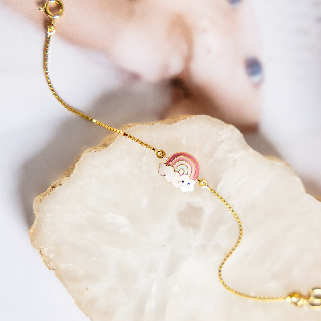 Rainbow Silver Bracelet