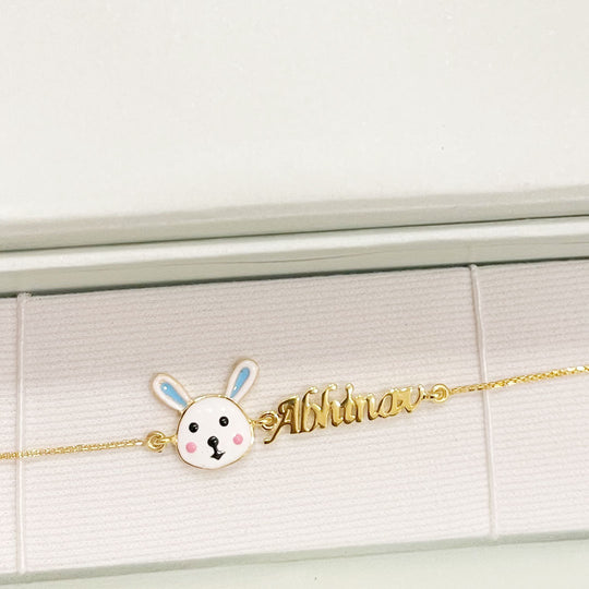 Name Customisation with Bunny Bracelet