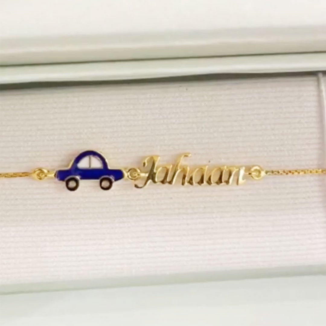 Name Customisation with Car Bracelet