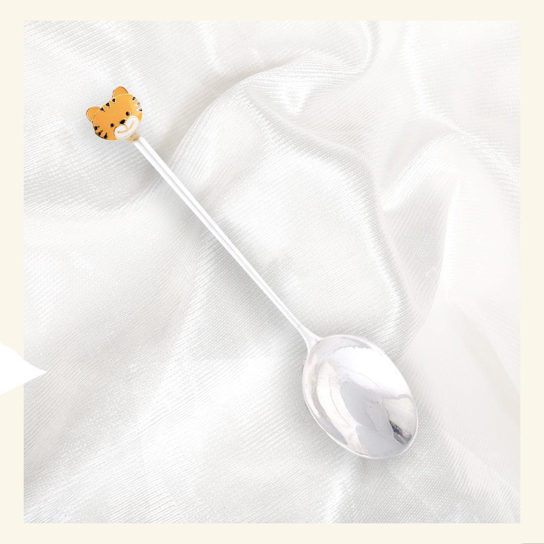 Cub Spoon in Sterling Silver — 925 silver baby gift, by Rajasi Jindal