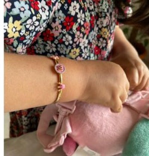 Hey Girl Adjustable Bangle for babies and kids — BIS Hallmarked, by Rajasi Jindal