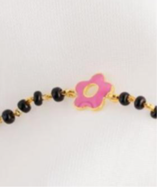 Flower Nazariya for babies — BIS Hallmarked evil eye nazariya, by Rajasi Jindal