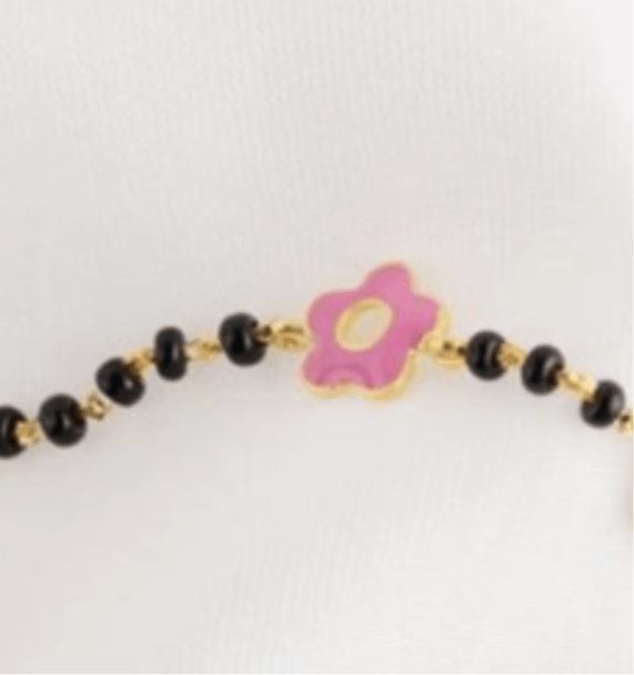 Flower Nazariya for babies — BIS Hallmarked evil eye nazariya, by Rajasi Jindal