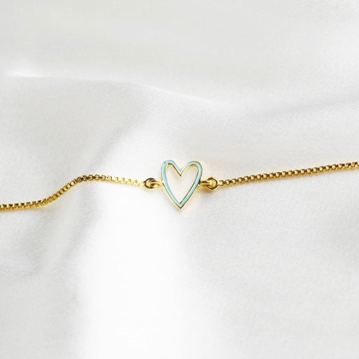 I Heart You Blue Bracelet