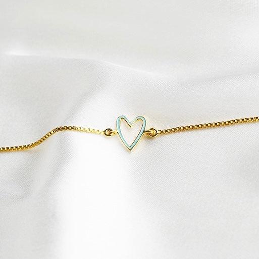 I Heart You Blue Bracelet for babies and kids — BIS Hallmarked, by Rajasi Jindal