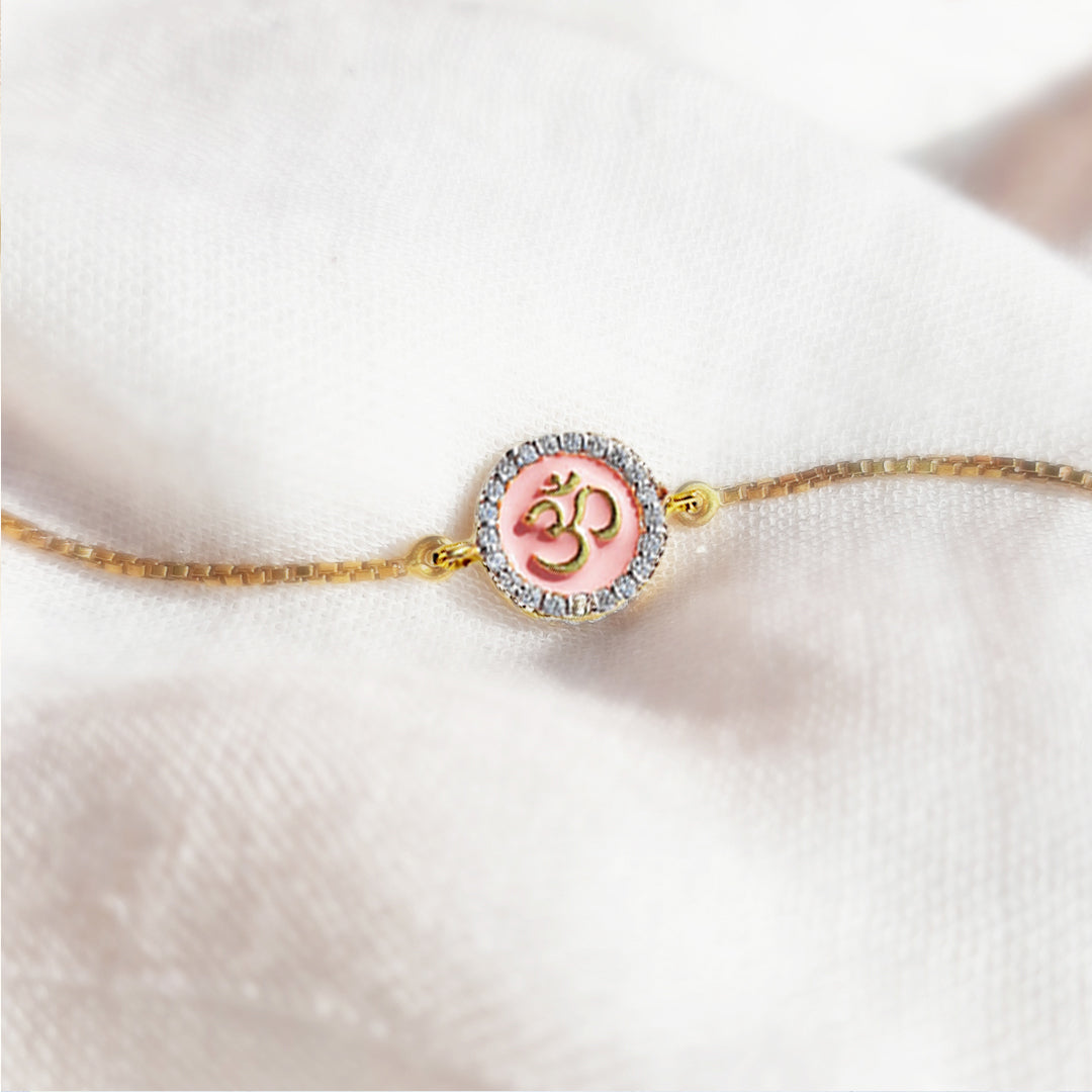 Pink OM Diamond Bracelet