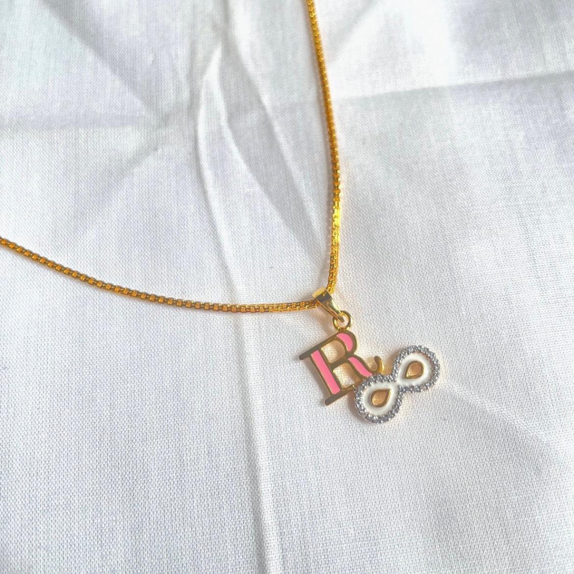 Infinity Initial Pendant for kids — BIS Hallmarked, by Rajasi Jindal