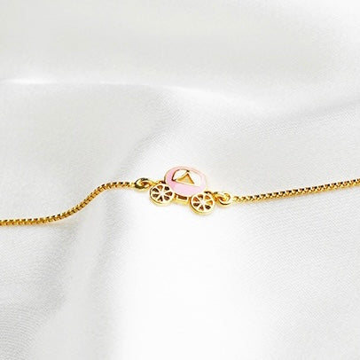 Pink Royal Carriage Bracelet for babies and kids — BIS Hallmarked, by Rajasi Jindal