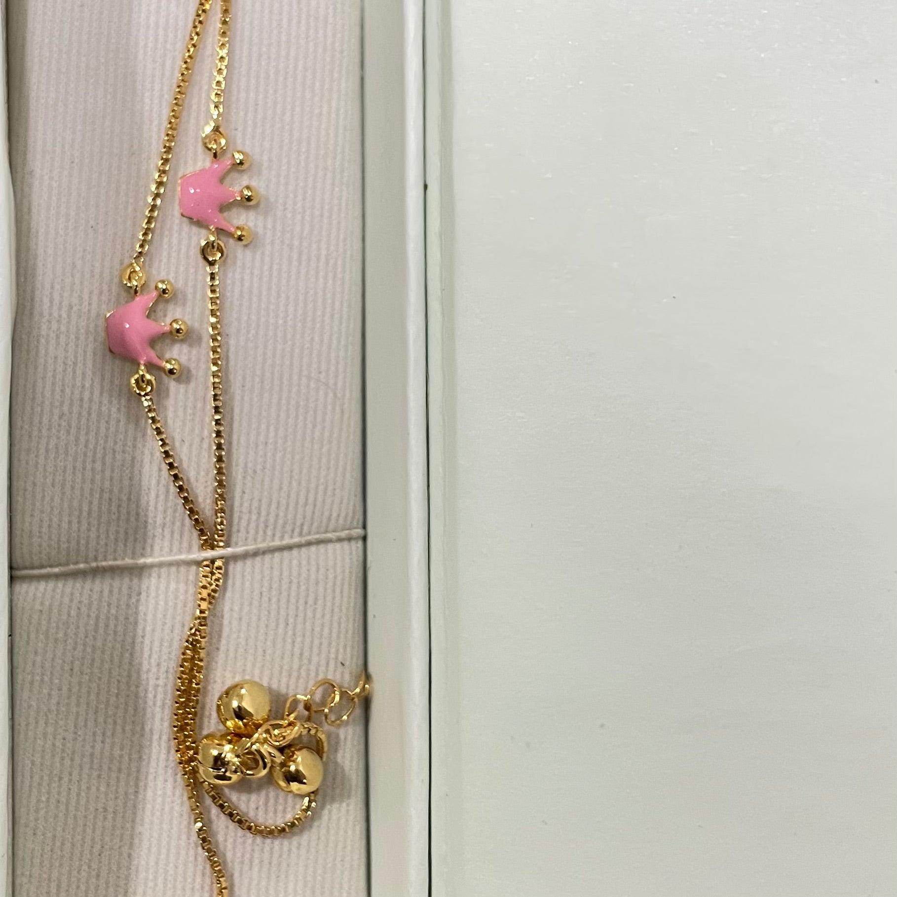 Crown Silver Payal (PAIR)