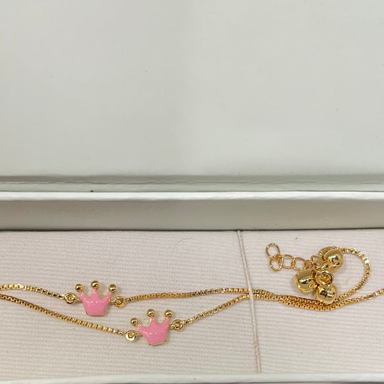 Crown Silver Payal PAIR