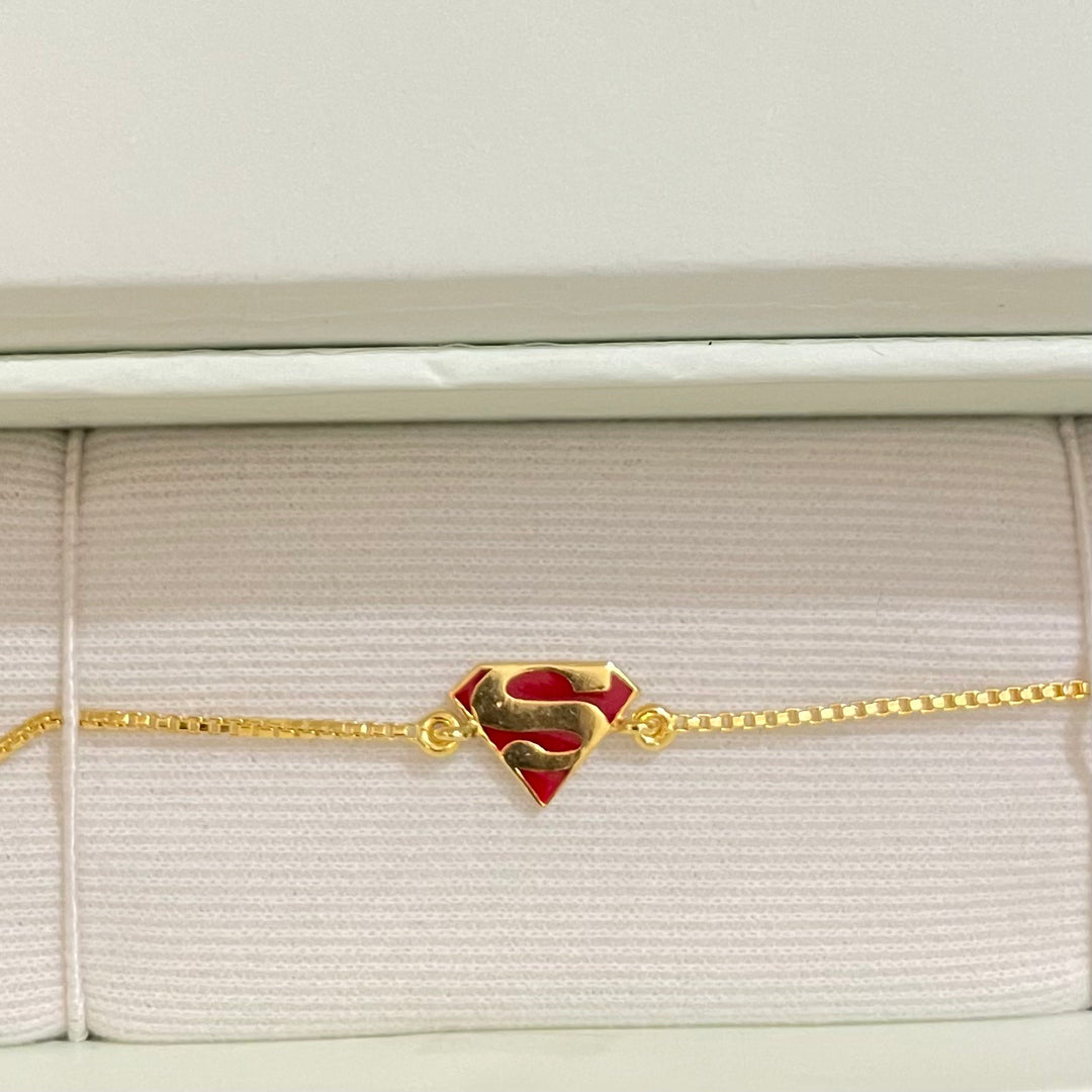 Silver SuperMan Bracelet