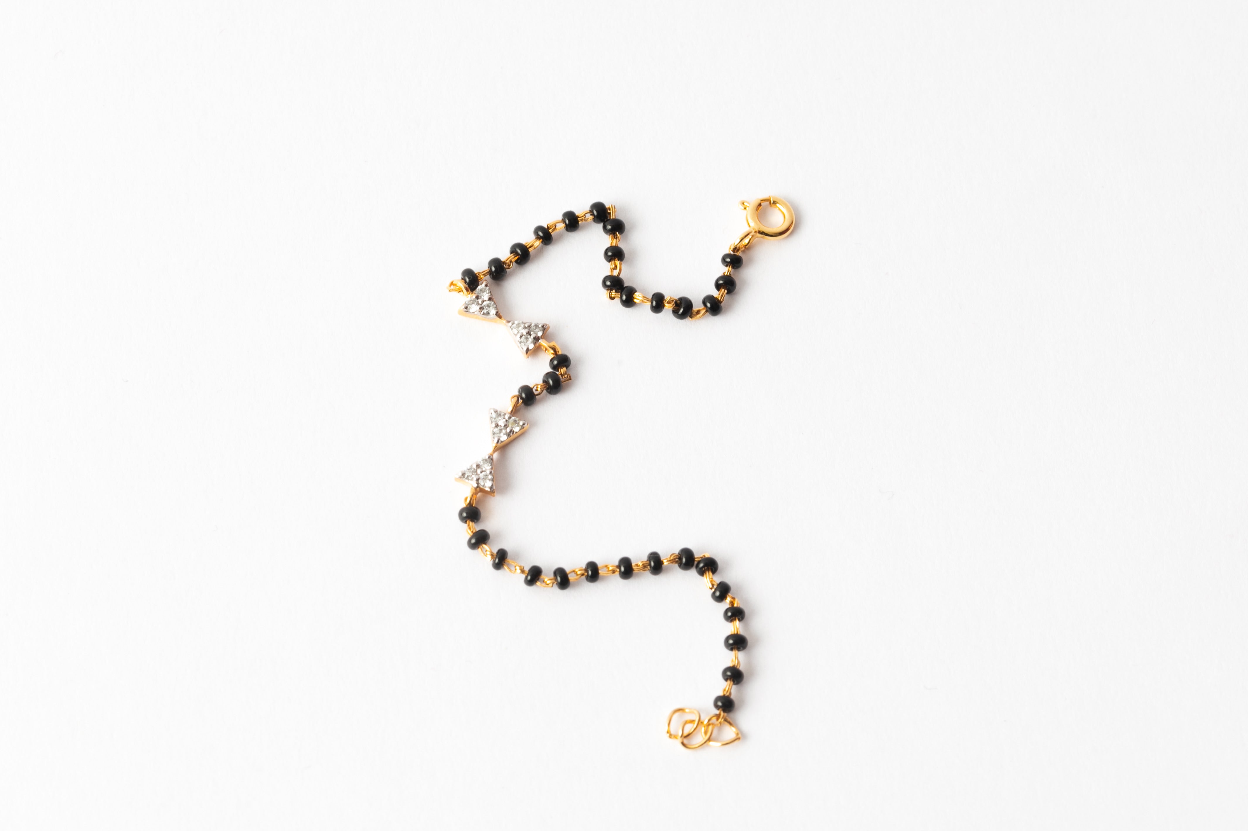 Bow Diamond Nazariya for babies — BIS Hallmarked evil eye nazariya, by Rajasi Jindal